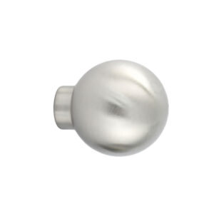 Round furniture knob Ø25mm, stainless steel, 1021/25