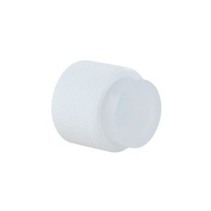 Wall-mounted door stop, dual installation, knurled design, 198