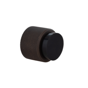 Wall-mounted door stop, dual installation, knurled design, 198
