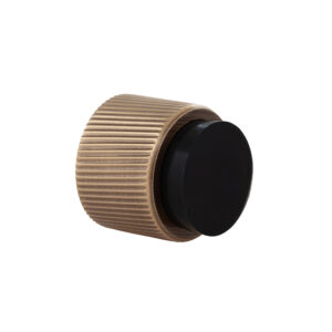 Wall-mounted door stop, dual installation, linear knurling, 198