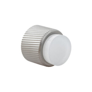 Wall-mounted door stop, dual installation, linear knurling, 198