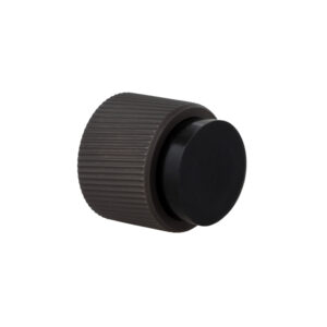 Wall-mounted door stop, dual installation, linear knurling, 198