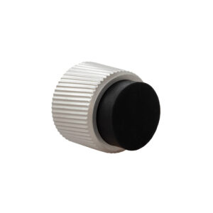 Wall-mounted door stop, dual installation, linear knurling, 198